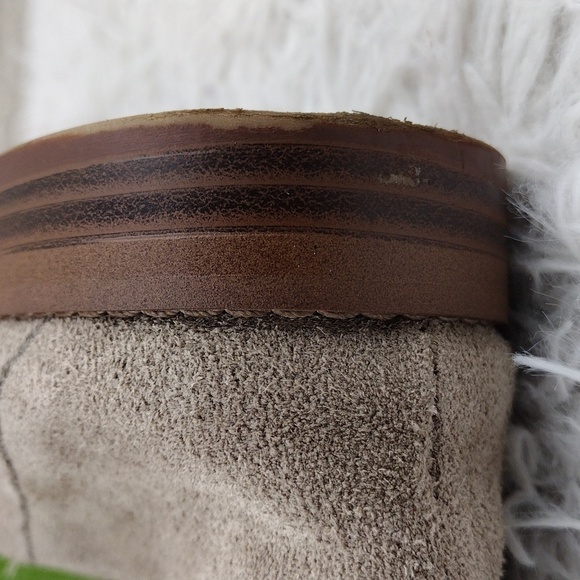 Franco Sarto Hadden Tan Suede Leather Almond Toe Low Heel Slip On Loafer Shoe - Picture 13 of 16